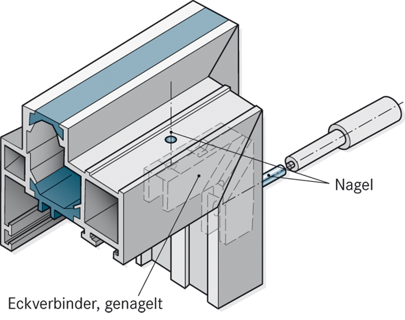 3D-Illustration vom Fensterrahmen